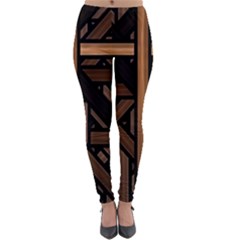 Fractal Pattern Texture Design Lightweight Velour Leggings by Pakrebo