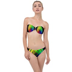 Ball Sphere Digital Art Fractals Classic Bandeau Bikini Set by Pakrebo