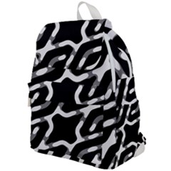Giant Bold Dark Geometric Print Top Flap Backpack by dflcprintsclothing
