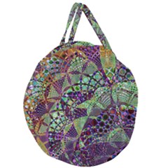 Background Design Art Artwork Giant Round Zipper Tote by Pakrebo