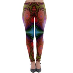 Fractal Fractal Background Design Lightweight Velour Leggings by Pakrebo