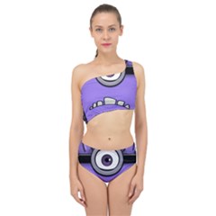 Evil Purple Spliced Up Two Piece Swimsuit by Sudhe