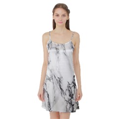 Marble Pattern Satin Night Slip by Sudhe