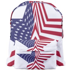 A Star With An American Flag Pattern Giant Full Print Backpack by Sudhe