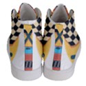 Automobile Car Checkered Drive Women s Hi-Top Skate Sneakers View4