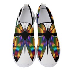 Abstract Animal Art Butterfly Women s Slip On Sneakers by Sudhe