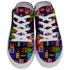 Abstract A Colorful Modern Illustration Half Slippers by Sudhe