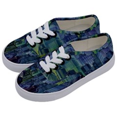 City Night Landmark Kids  Classic Low Top Sneakers by Sudhe