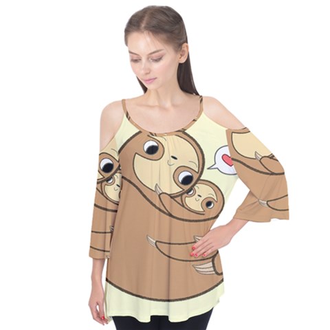 Sloth Flutter Tees by Sudhe
