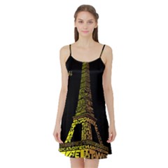 The Eiffel Tower Paris Satin Night Slip by Sudhe