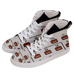 Vintage Calculator Women s Hi-top Skate Sneakers by Sudhe