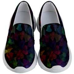 Falling Hearts  Kids  Lightweight Slip Ons by LoolyElzayat