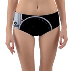 Vintage Camera Reversible Mid-waist Bikini Bottoms by Sudhe