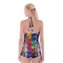 Paint Box Boyleg Halter Swimsuit  View2