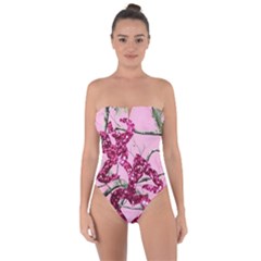 Love Browning Deer Glitter Tie Back One Piece Swimsuit by Sudhe
