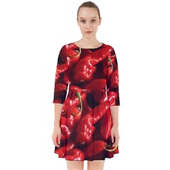 Red Chili Smock Dress by Sudhe