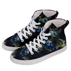Abstract Digital Art Fractal Men s Hi-top Skate Sneakers by Sudhe