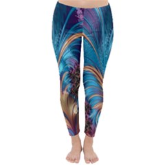 Fractal Art Artwork Psychedelic Classic Winter Leggings by Sudhe