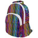 Background Wallpaper Psychedelic Rounded Multi Pocket Backpack View1