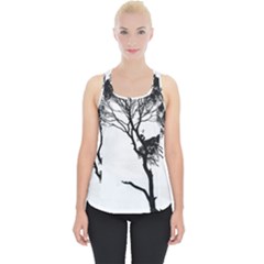Silhouette Photo Of Trees Piece Up Tank Top by Sudhe
