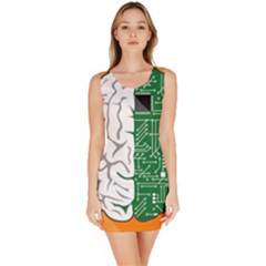 Technology Brain Digital Creative Bodycon Dress by Sudhe