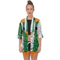 Technology Brain Digital Creative Open Front Chiffon Kimono View1