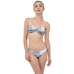 Line Art Architecture Classic Bandeau Bikini Set by Sudhe