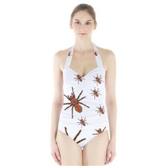 Nature Insect Natural Wildlife Halter Swimsuit by Sudhe