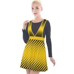 Dot Halftone Pattern Vector Plunge Pinafore Velour Dress by Mariart