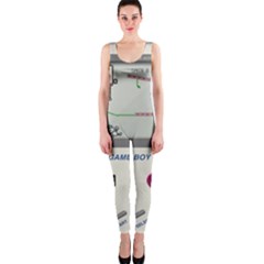 Game Boy White One Piece Catsuit by Sudhe