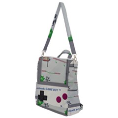Game Boy White Crossbody Backpack by Sudhe