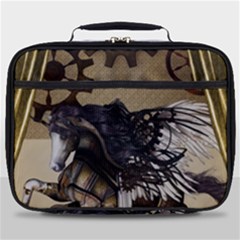 Awesome Steampunk Unicorn With Wings Full Print Lunch Bag by FantasyWorld7