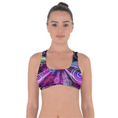Fractal Circles Abstract Got No Strings Sports Bra by Pakrebo
