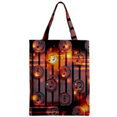 Music Notes Sound Musical Audio Zipper Classic Tote Bag by Mariart