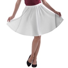 Ghost Boo Halloween Spooky Haunted A-line Skater Skirt by Sudhe