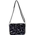 Petroglyph Nordic Beige And Black Background Petroglyph Nordic Beige And Black Background Shoulder Bag with Back Zipper View3