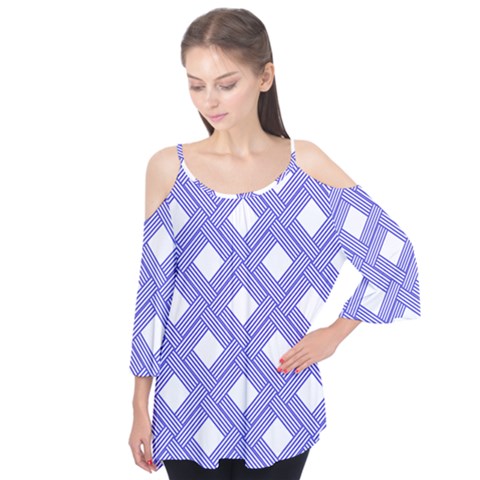 Textile Cross Seamless Pattern Flutter Tees by Pakrebo