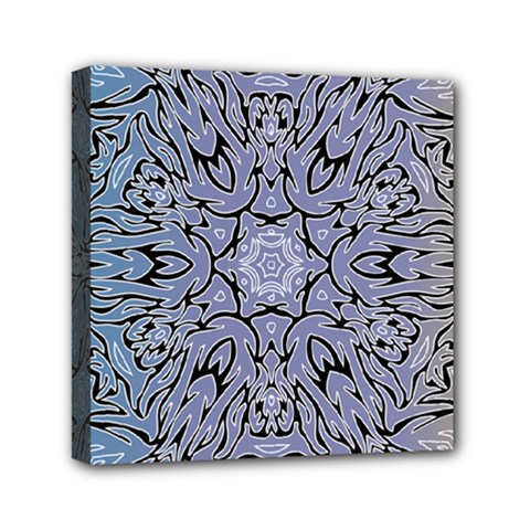 Tile Design Art Mosaic Pattern Mini Canvas 6  X 6  (stretched) by Pakrebo