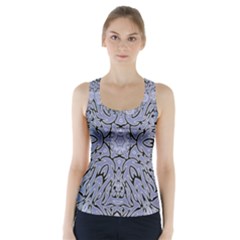 Tile Design Art Mosaic Pattern Racer Back Sports Top by Pakrebo