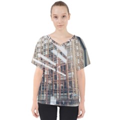 Chicago L Morning Commute V-neck Dolman Drape Top by Riverwoman
