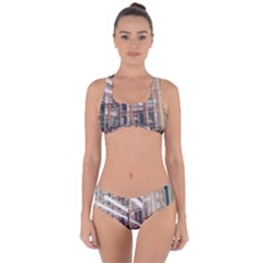Chicago L Morning Commute Criss Cross Bikini Set by Riverwoman