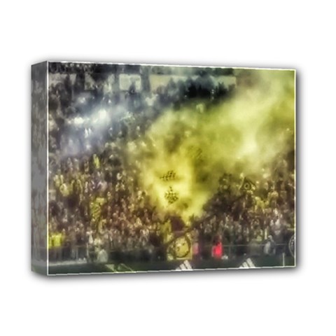 Columbus Crew Crowd, Mapfe Stadium Deluxe Canvas 14  X 11  (stretched) by Riverwoman