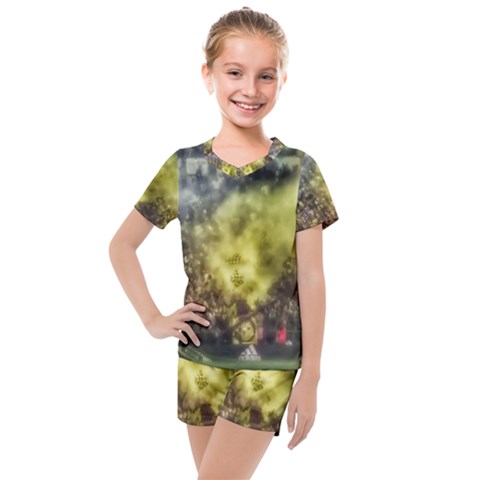 Columbus Crew Crowd, Mapfe Stadium Kids  Mesh Tee And Shorts Set by Riverwoman