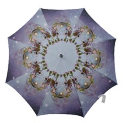 Easter Egg With Flowers Hook Handle Umbrellas (medium) by FantasyWorld7