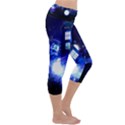 Tardis Background Space Capri Yoga Leggings View3