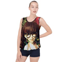 Olivia In The Fields Bubble Hem Chiffon Tank Top by snowwhitegirl