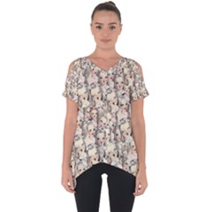 Vintage Singing Heads Cut Out Side Drop Tee by snowwhitegirl