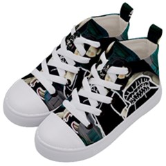 Dolls In Living Room Kids  Mid-top Canvas Sneakers by snowwhitegirl