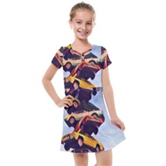 Pretty Colors Cars Kids  Cross Web Dress by StarvingArtisan