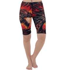 Dragon Cropped Leggings  by Sudhe